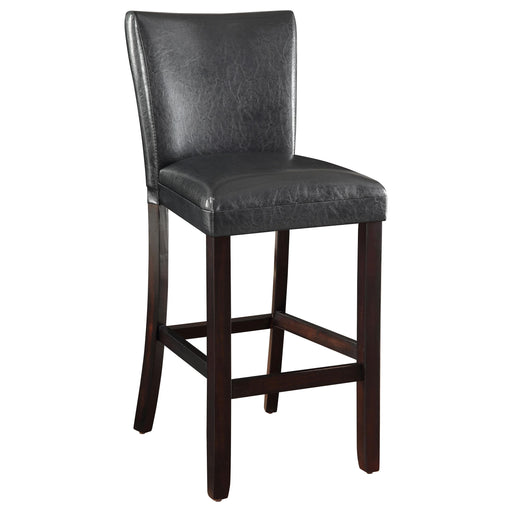 Alberton Upholstered Bar Stools Black and Cappuccino (Set of 2) - Visions in Furniture (La Mirada, CA)