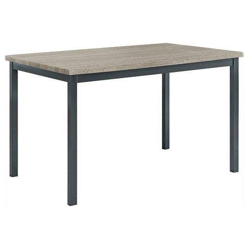 Garza Rectangular Dining Table Black - Visions in Furniture (La Mirada, CA)