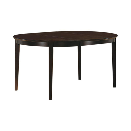 Gabriel Oval Dining Table Cappuccino - Visions in Furniture (La Mirada, CA)