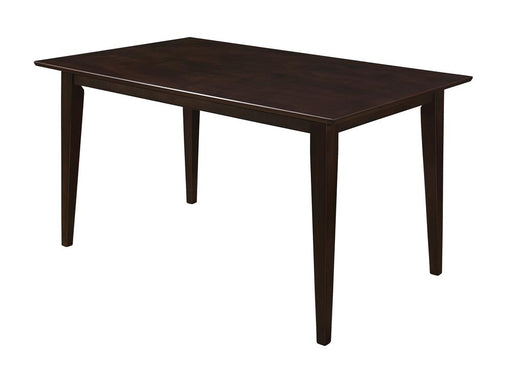 Gabriel Rectangular Dining Table Cappuccino - Visions in Furniture (La Mirada, CA)