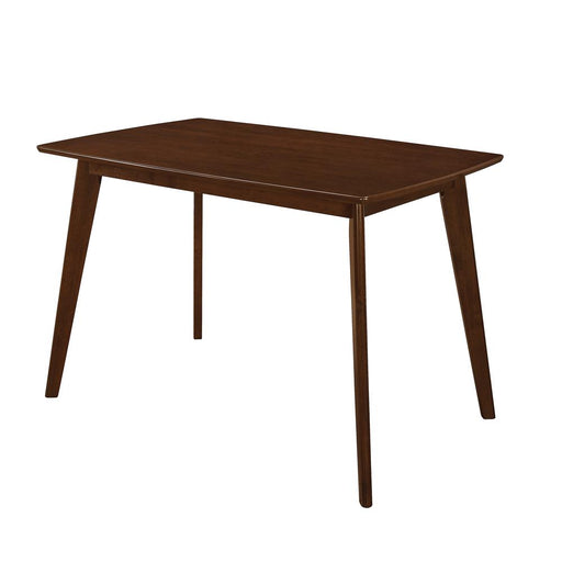 Kersey Dining Table with Angled Legs Chestnut - Visions in Furniture (La Mirada, CA)