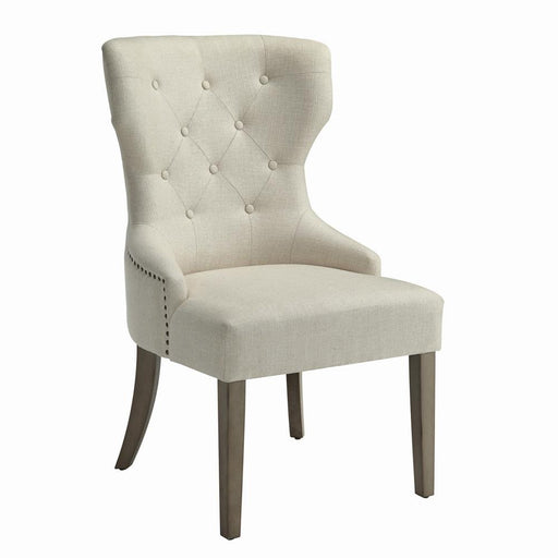 Baney Tufted Upholstered Dining Chair Beige - Visions in Furniture (La Mirada, CA)