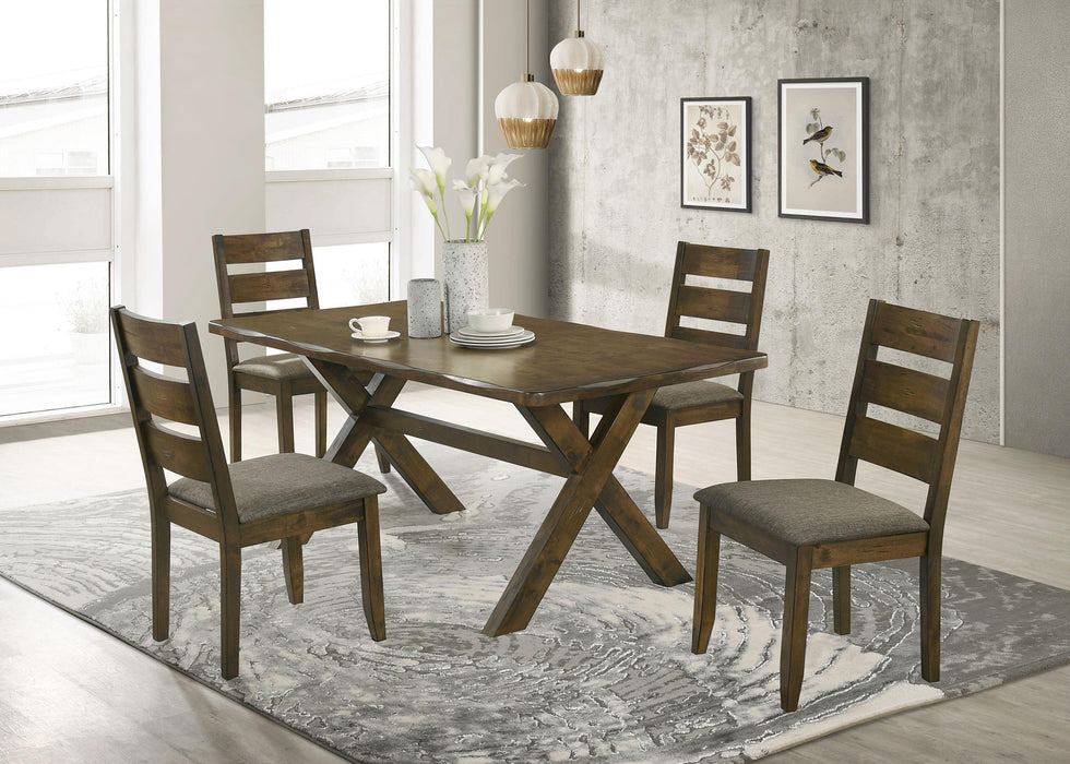 Alston Dining Room Set Knotty Nutmeg and Grey - Visions in Furniture (La Mirada, CA)