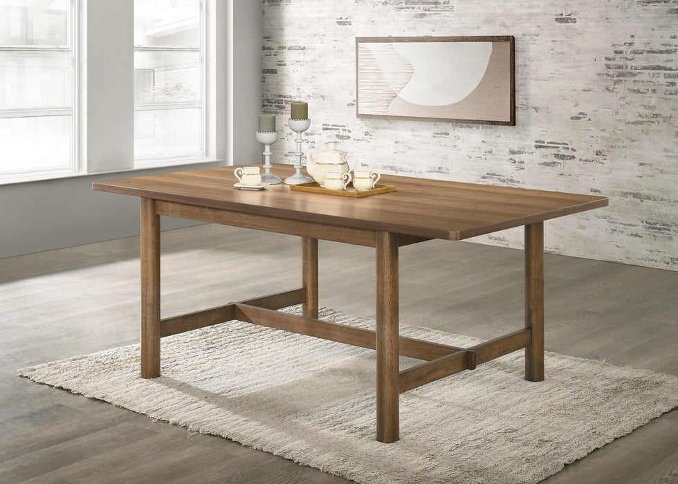 Crestmore 71-inch Rectangular Wood Dining Table Walnut - Visions in Furniture (La Mirada, CA)