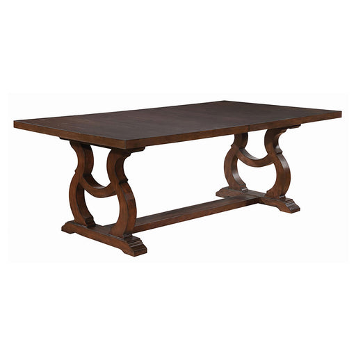 Brockway Trestle Dining Table Antique Java - Visions in Furniture (La Mirada, CA)