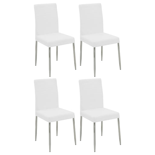 Maston Upholstered Dining Chairs White (Set of 4) - Visions in Furniture (La Mirada, CA)