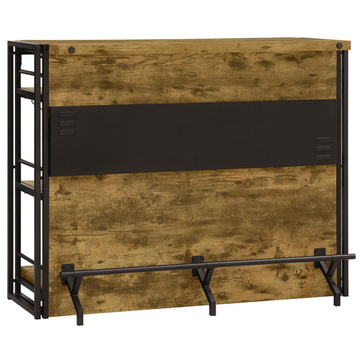 Renaldi Bar Unit with Stemware Rack Antique Nutmeg - Visions in Furniture (La Mirada, CA)