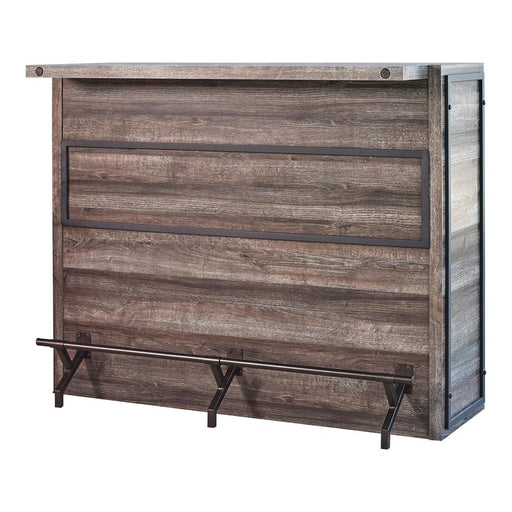 Joe 5-shelf Bar Unit Aged Oak - Visions in Furniture (La Mirada, CA)