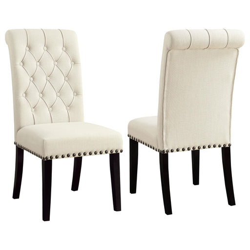 Alana Tufted Back Upholstered Side Chairs Beige (Set of 2) - Visions in Furniture (La Mirada, CA)