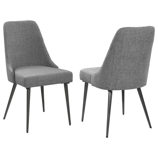 Alan Upholstered Dining Chairs Grey (Set of 2) - Visions in Furniture (La Mirada, CA)