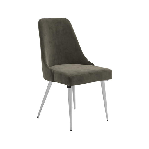 Cabianca Curved Back Side Chairs Grey (Set of 2) - Visions in Furniture (La Mirada, CA)