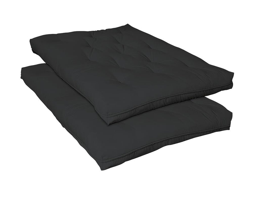 7.5" Deluxe Innerspring Futon Pad Black - Visions in Furniture (La Mirada, CA)