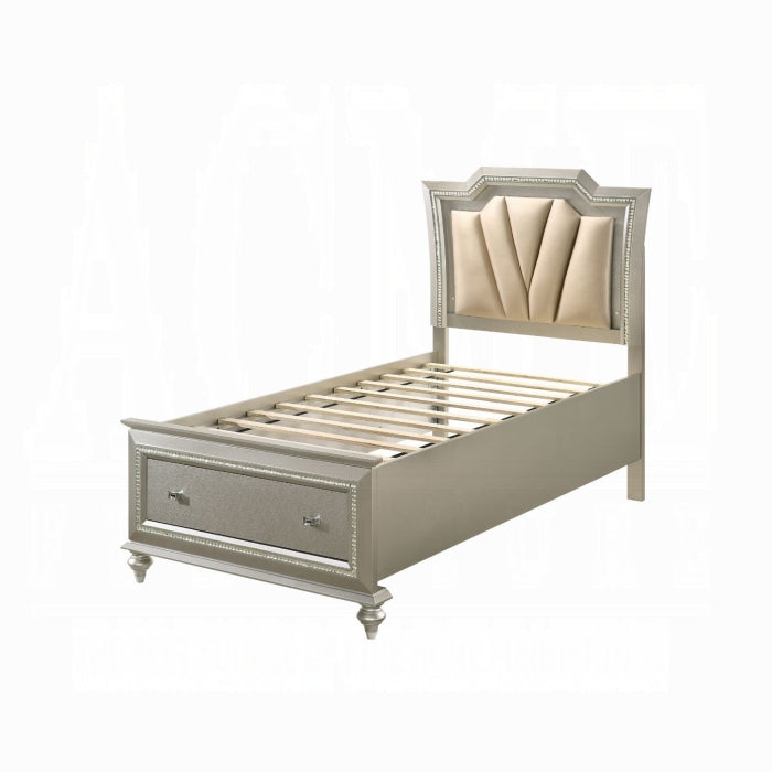 Kaitlyn Twin Bed With Led and Storage - Visions in Furniture (La Mirada, CA)