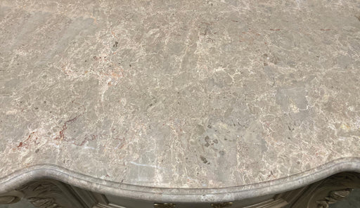 Gorsedd Marble & Antique White Nightstand - Visions in Furniture (La Mirada, CA)