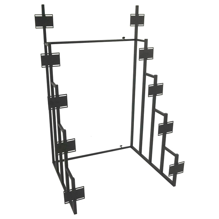 Duarto 5-tier Headboard Display Rack Black - Visions in Furniture (La Mirada, CA)