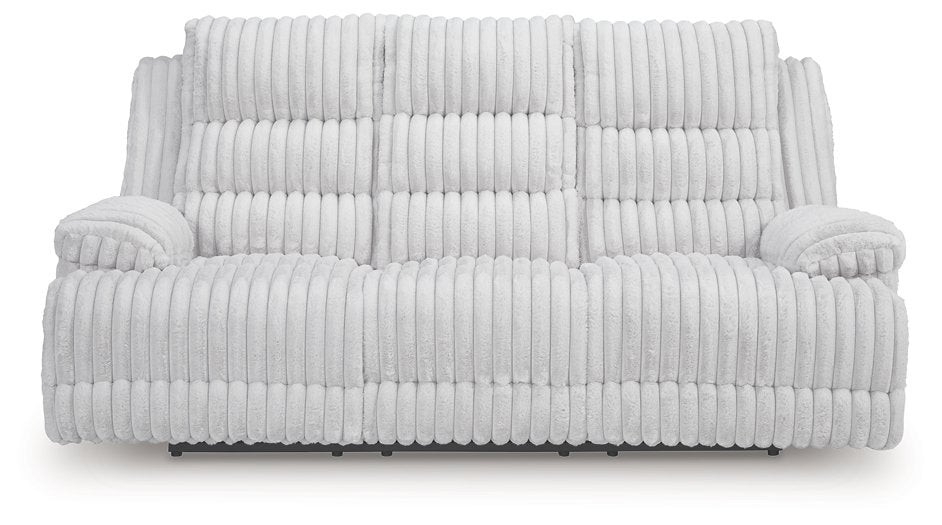 Rhines Falls Power Reclining Sofa with Drop Down Table - Visions in Furniture (La Mirada, CA)