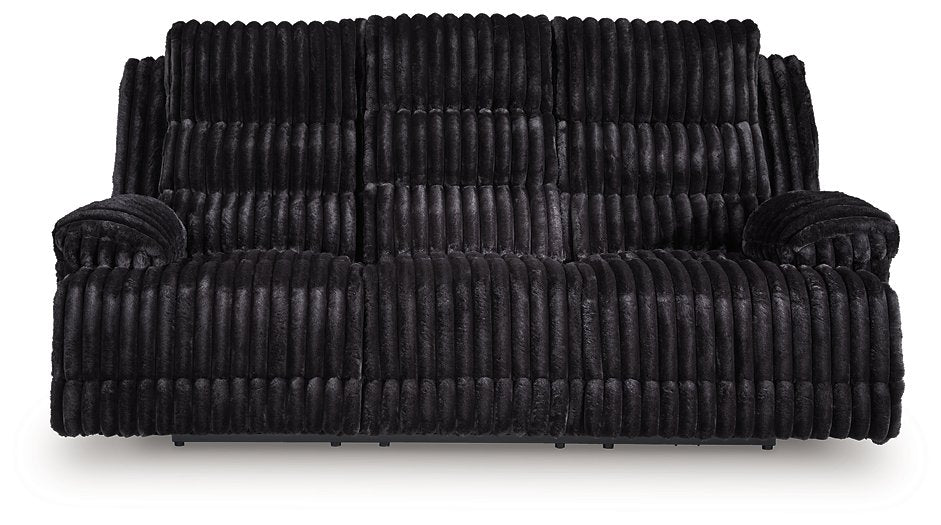 Rhine Falls Power Reclining Sofa with Drop Down Table - Visions in Furniture (La Mirada, CA)