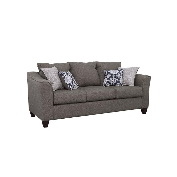 Salizar Flared Arm Sofa Grey - Visions in Furniture (La Mirada, CA)