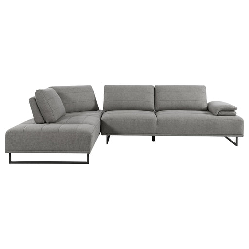 Arden 2-piece Adjustable Back Sectional Taupe - Visions in Furniture (La Mirada, CA)