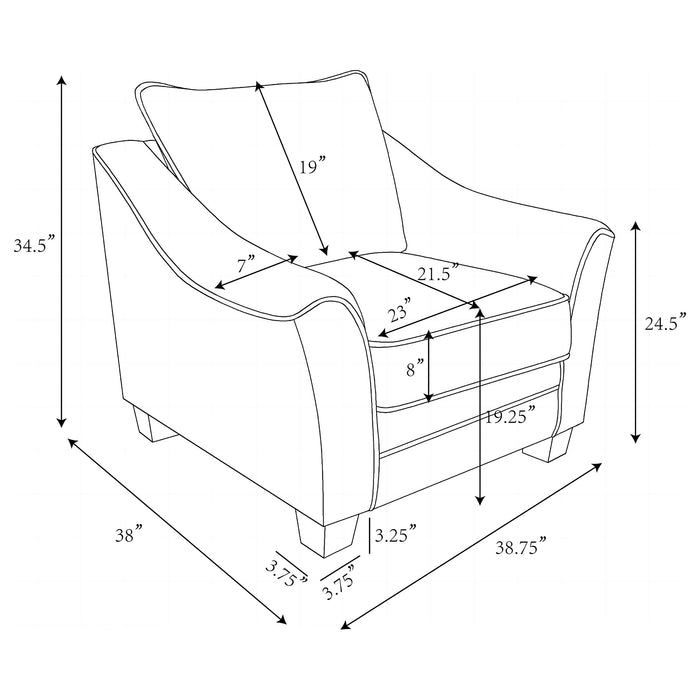 Tomkins Accent Chair - Visions in Furniture (La Mirada, CA)