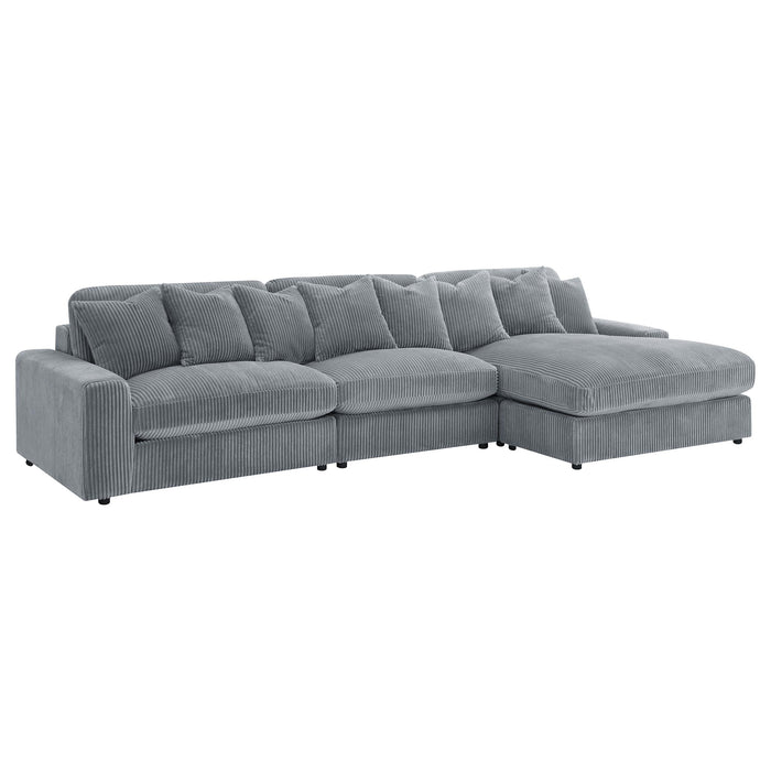 Blaine Upholstered Reversible Chaise Sectional Sofa - Visions in Furniture (La Mirada, CA)
