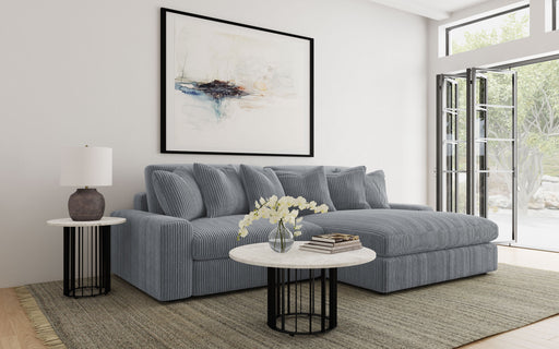 Blaine Upholstered Reversible Sectional Fog - Visions in Furniture (La Mirada, CA)