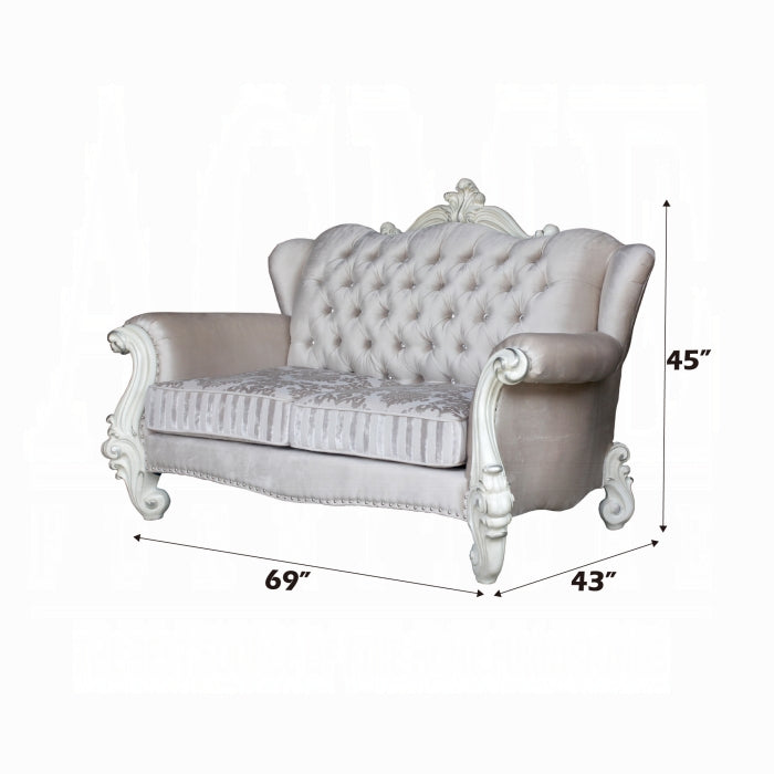 Versailles Loveseat With Pillows - Visions in Furniture (La Mirada, CA)