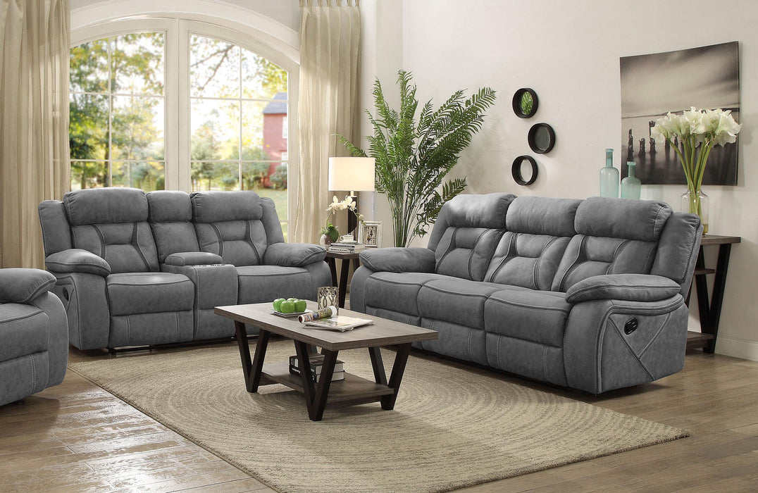 Higgins Upholstered Tufted Living Room Set - Visions in Furniture (La Mirada, CA)