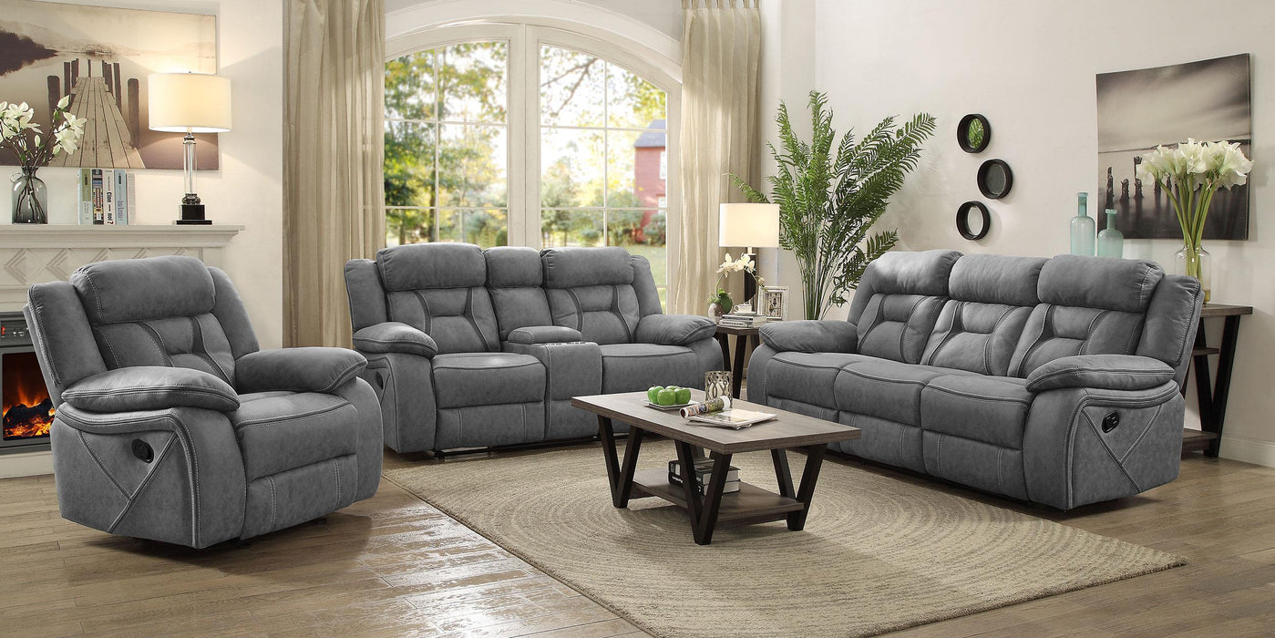 Higgins Upholstered Tufted Living Room Set - Visions in Furniture (La Mirada, CA)