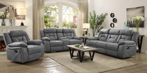 Higgins Upholstered Tufted Living Room Set - Visions in Furniture (La Mirada, CA)