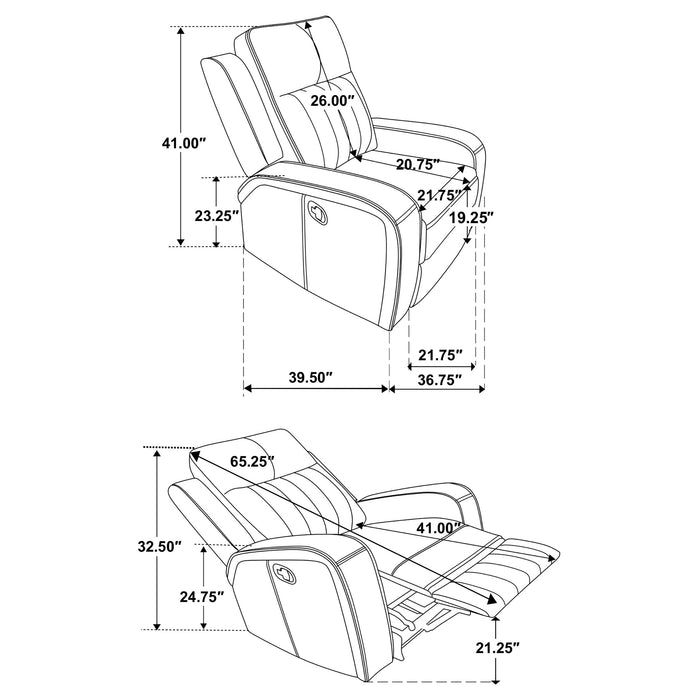 Raelynn Reclining 3 Pc Set - Visions in Furniture (La Mirada, CA)