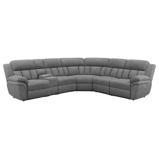 Bahrain 6-piece Upholstered Power Sectional Charcoal - Visions in Furniture (La Mirada, CA)
