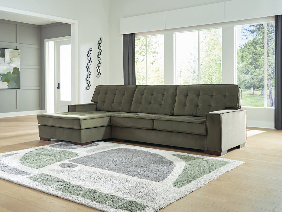 Caspian-Town Sectional with Chaise - Visions in Furniture (La Mirada, CA)