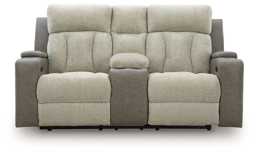 WhipLash Power Reclining Loveseat with Console - Visions in Furniture (La Mirada, CA)
