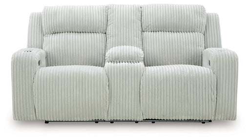 Forest Lake Power Reclining Loveseat with Console - Visions in Furniture (La Mirada, CA)