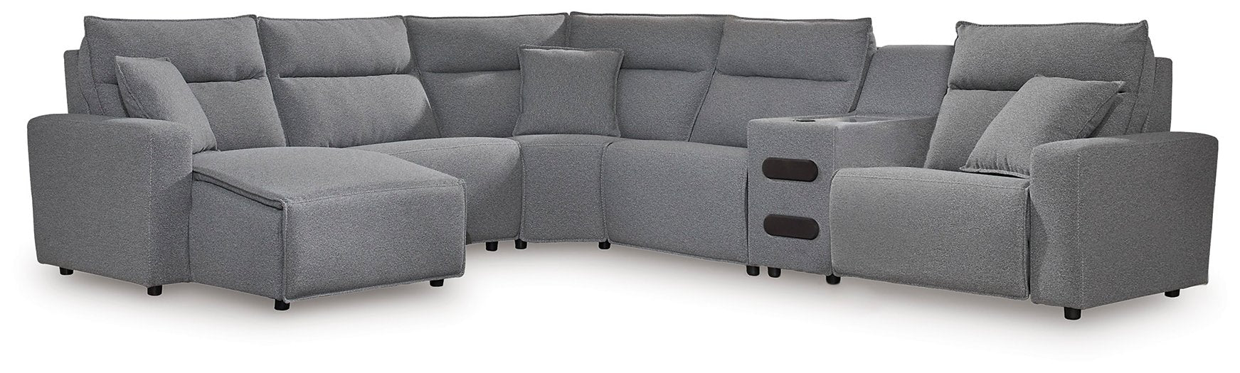 ModMax II Reclining Sectional with Chaise and Audio Console - Visions in Furniture (La Mirada, CA)