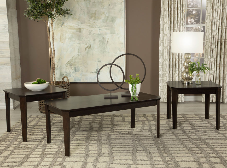 Amaro 3-piece Occasional Set Dark Brown - Visions in Furniture (La Mirada, CA)