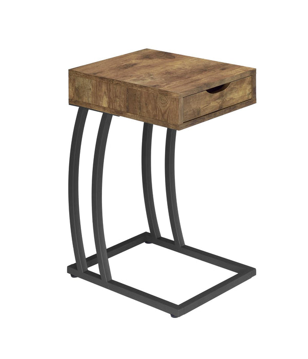 Troy Accent Table with Power Outlet Antique Nutmeg - Visions in Furniture (La Mirada, CA)