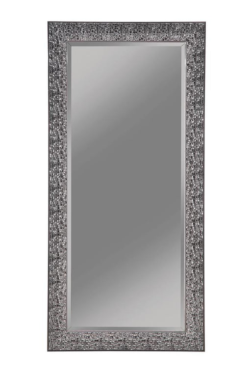 Rollins Rectangular Floor Mirror Black - Visions in Furniture (La Mirada, CA)