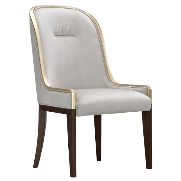 AICO Furniture Houston Assmebled Side Chair (Set of 2) in Walnut image