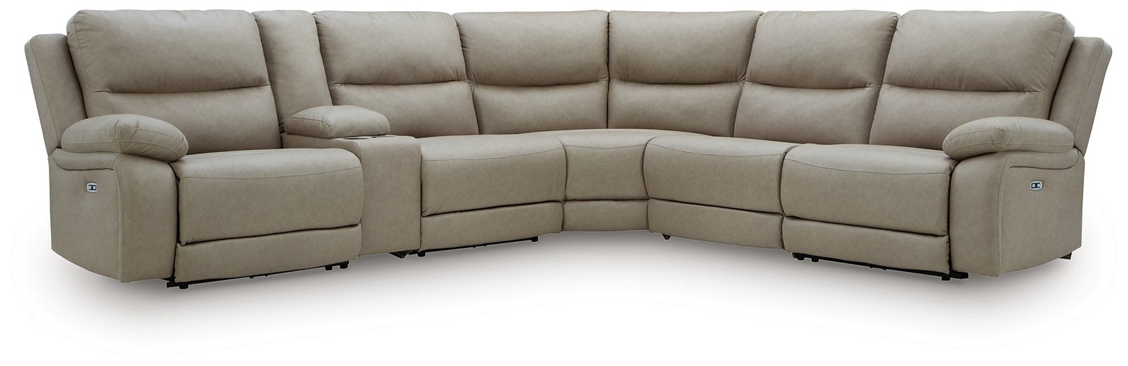 Narwhal Place Reclining Sectional with Storage Console - Visions in Furniture (La Mirada, CA)