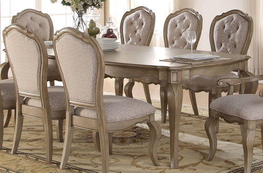 Acme Chelmsford Dining Table in Antique Taupe 66050 - Visions in Furniture (La Mirada, CA)