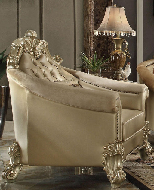 Acme Dresden Living Room Chair in Gold Patina 53122 - Visions in Furniture (La Mirada, CA)