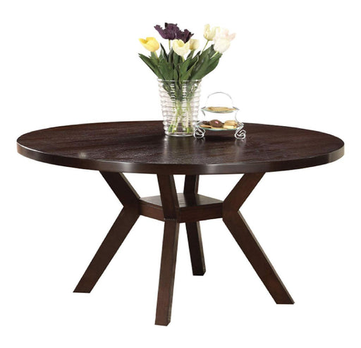 Acme Furniture Drake Round Dining Table in Espresso 16250 - Visions in Furniture (La Mirada, CA)