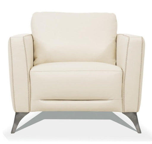 Acme Furniture Malaga Chair in Cream 55007 - Visions in Furniture (La Mirada, CA)
