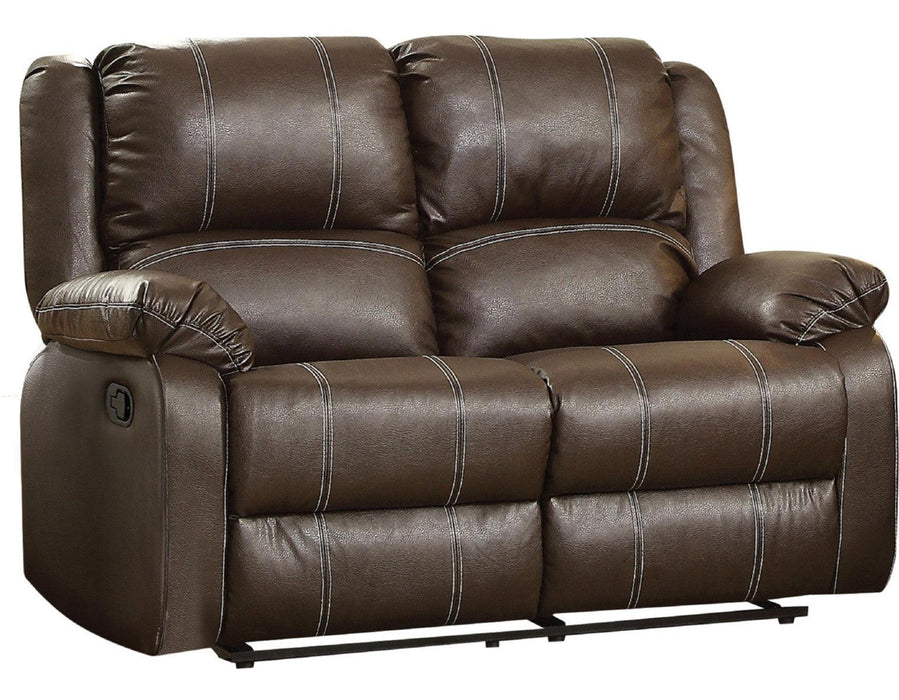 Acme Furniture Zuriel Motion Loveseat in Brown 52281 - Visions in Furniture (La Mirada, CA)
