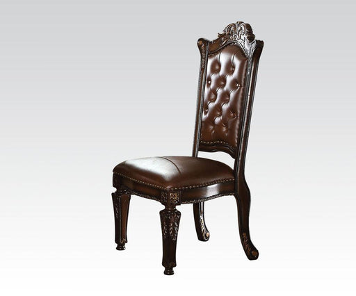 Acme Vendome Dining Side Chair with Leather-Like Uphostery (Set of 2) 62004 - Visions in Furniture (La Mirada, CA)