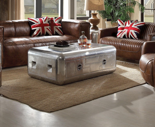 Brancaster Aluminum Coffee Table - Visions in Furniture (La Mirada, CA)