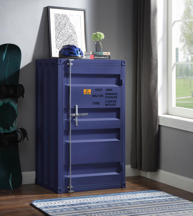 Cargo Blue Chest (Single Door) - Visions in Furniture (La Mirada, CA)