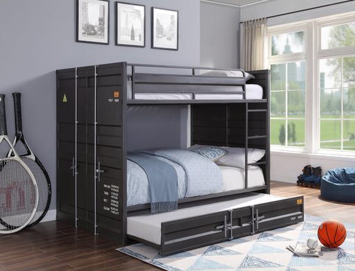 Cargo Gunmetal Bunk Bed (Full/Full) - Visions in Furniture (La Mirada, CA)